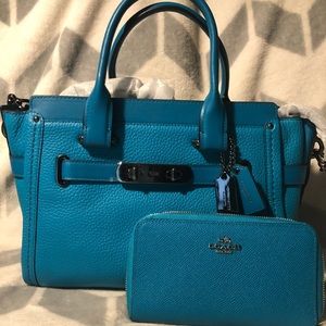 Coach Swagger Handbag and Wallet